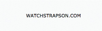 WATCHSTRAPSON perlon straps